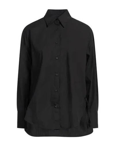 Dondup Woman Shirt Black Size 4 Cotton