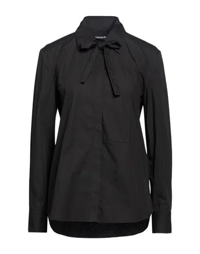 Dondup Woman Shirt Black Size 4 Cotton