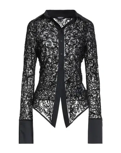 Dondup Woman Shirt Black Size M Polyamide, Elastane