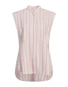 Dondup Woman Shirt Light Pink Size 10 Cotton, Polyamide