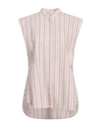 Dondup Woman Shirt Light Pink Size 10 Cotton, Polyamide