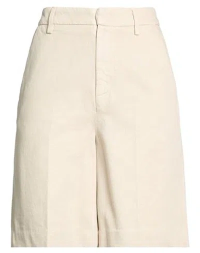 Dondup Woman Shorts & Bermuda Shorts Beige Size 29 Cotton, Lyocell In Multi