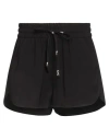 Dondup Woman Shorts & Bermuda Shorts Black Size 25 Viscose, Polyester In Black