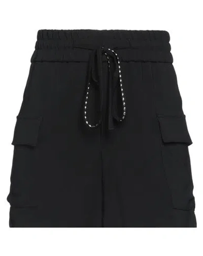 Dondup Woman Shorts & Bermuda Shorts Black Size 26 Viscose, Elastane