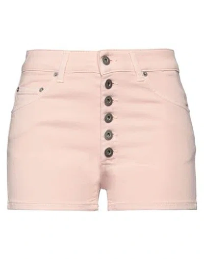 Dondup Woman Shorts & Bermuda Shorts Light Pink Size 25 Cotton, Elastomultiester, Elastane