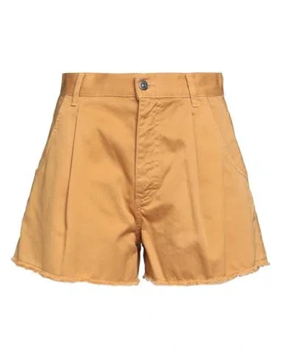 DONDUP DONDUP WOMAN SHORTS & BERMUDA SHORTS MARIGOLD SIZE 28 COTTON