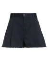 Dondup Woman Shorts & Bermuda Shorts Midnight Blue Size 30 Cotton In Black