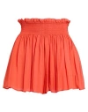 Dondup Woman Shorts & Bermuda Shorts Orange Size 8 Viscose In Red