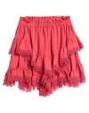 Dondup Woman Shorts & Bermuda Shorts Red Size 6 Acetate, Silk In Red