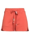 Dondup Woman Shorts & Bermuda Shorts Rust Size L Cotton, Elastane In Orange