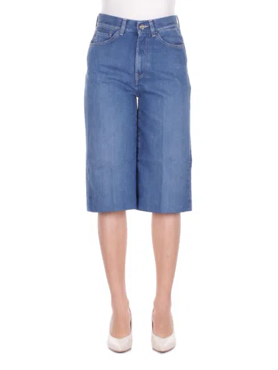 Dondup Woman Shorts Dp859dfe324d 800 Regular Delfine Shorts In Dnm Denim Blue