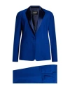 Dondup Woman Suit Bright Blue Size 4 Polyester, Virgin Wool, Elastane In Blue
