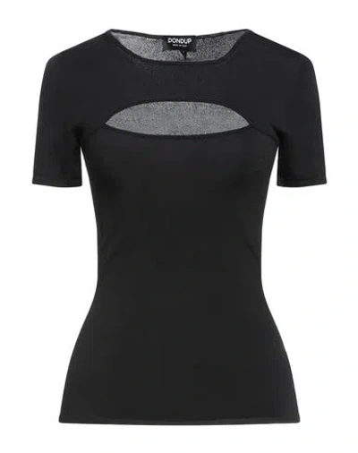 Dondup Woman Sweater Black Size 2 Viscose, Polyamide