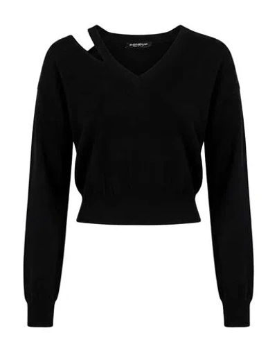 Dondup Woman Sweater Black Size 2 Viscose, Polyester