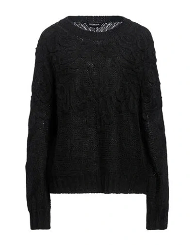 Dondup Woman Sweater Black Size 4 Acrylic, Polyamide, Mohair Wool