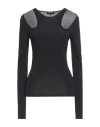 Dondup Woman Sweater Black Size 4 Viscose, Polyamide