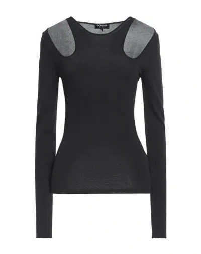 Dondup Woman Sweater Black Size 4 Viscose, Polyamide