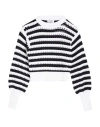Dondup Woman Sweater Black Size 6 Polyamide In Multi
