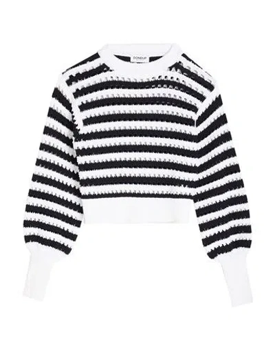 Dondup Woman Sweater Black Size 6 Polyamide In Multi