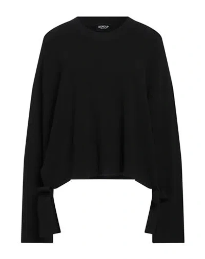 Dondup Woman Sweater Black Size 8 Viscose, Polyester