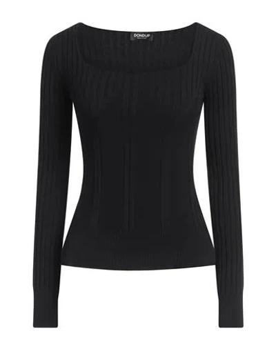 Dondup Woman Sweater Black Size 8 Viscose, Polyester