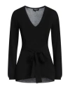 Dondup Woman Sweater Black Size 8 Viscose, Polyester