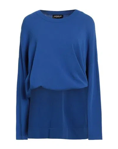 Dondup Woman Sweater Bright Blue Size 6 Viscose, Polyester