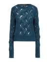 Dondup Woman Sweater Deep Jade Size 10 Virgin Wool, Polyamide, Alpaca Wool In Green