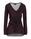 Dondup Woman Sweater Plum Size 8 Viscose, Polyester In Purple