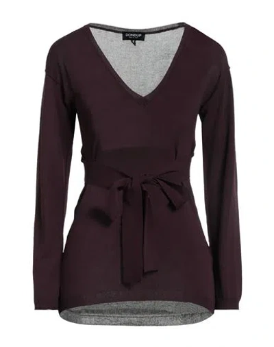 Dondup Woman Sweater Plum Size 8 Viscose, Polyester In Purple