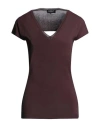 Dondup Woman Sweater Plum Size 8 Viscose, Polyester In Purple