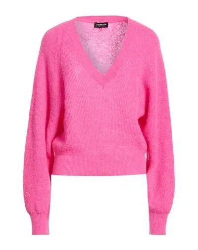 Dondup Woman Sweater Fuchsia Size 10 Polyamide, Alpaca Wool, Wool In Pink