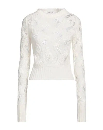 Dondup Woman Sweater Ivory Size 2 Virgin Wool, Polyamide, Alpaca Wool In White