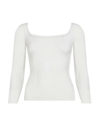 Dondup Woman Sweater Ivory Size 2 Viscose, Polyester In White