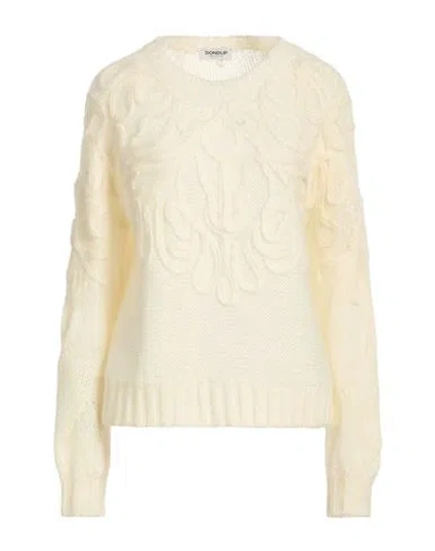 Dondup Woman Sweater Ivory Size 4 Acrylic, Polyamide, Mohair Wool In White