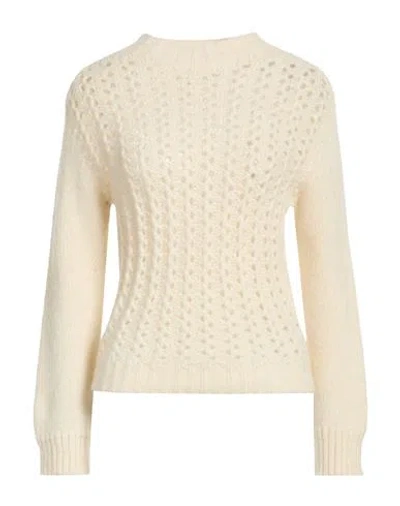 Dondup Woman Sweater Ivory Size 4 Alpaca Wool, Polyamide, Wool In White