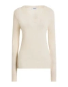 Dondup Woman Sweater Ivory Size 6 Wool, Cashmere In Neutral