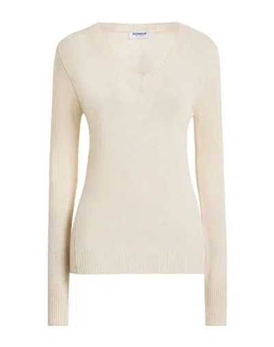 Dondup Woman Sweater Ivory Size 6 Wool, Cashmere In White