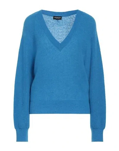 Dondup Woman Sweater Light Blue Size 8 Polyamide, Alpaca Wool, Wool