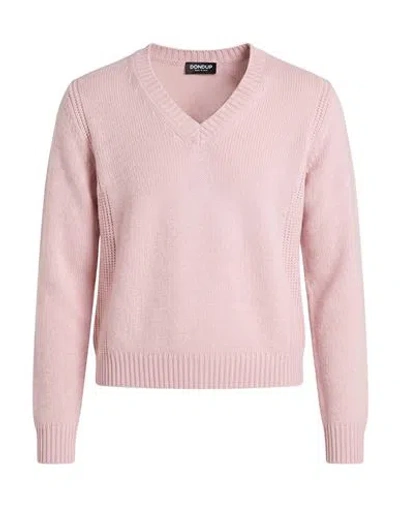 Dondup Woman Sweater Light Pink Size 6 Wool, Cashmere