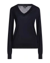 Dondup Woman Sweater Midnight Blue Size 6 Wool In Blue