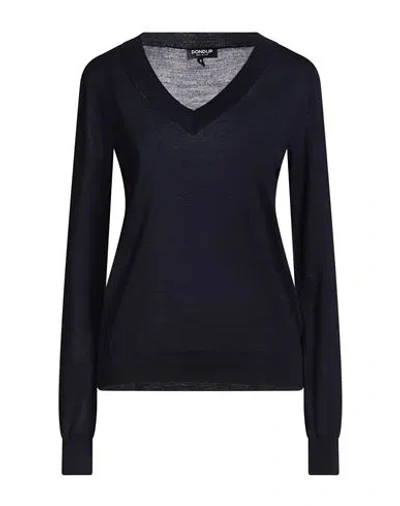 Dondup Woman Sweater Midnight Blue Size 6 Wool