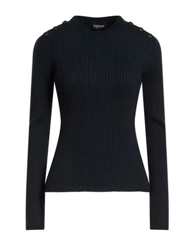Dondup Woman Sweater Midnight Blue Size 8 Viscose, Polyester, Polyamide