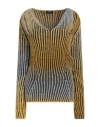 Dondup Woman Sweater Mustard Size 6 Acrylic, Wool, Alpaca Wool In Yellow