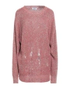 Dondup Woman Sweater Orange Size 6 Viscose, Polyester, Polyamide In Pink