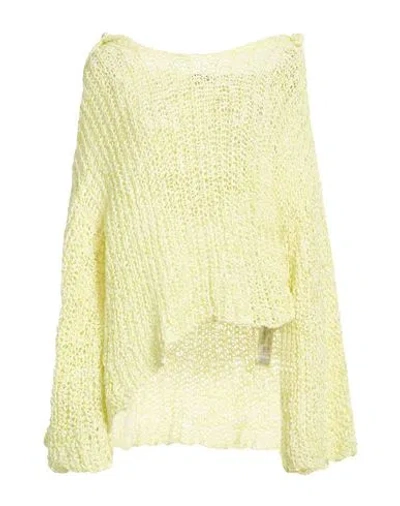 Dondup Woman Sweater Pastel Yellow Size 6 Cotton, Polyamide