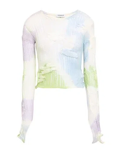 Dondup Woman Sweater Sky Blue Size L Cotton, Polyamide