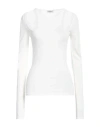 Dondup Woman Sweater White Size 4 Viscose, Polyamide