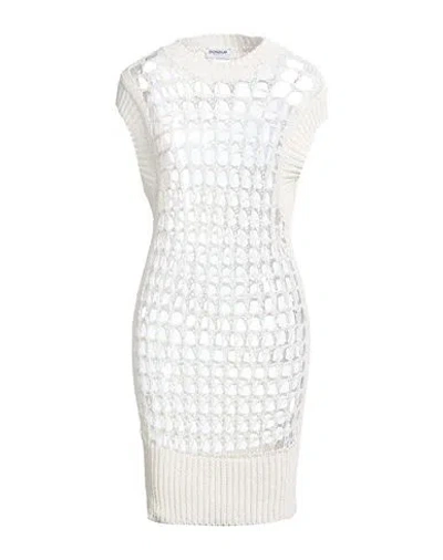 Dondup Woman Sweater White Size 6 Cotton