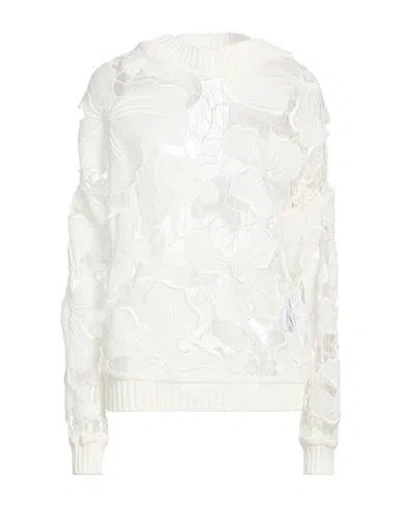 Dondup Woman Sweater White Size 6 Polyester